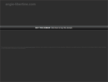 Tablet Screenshot of angie-libertine.com